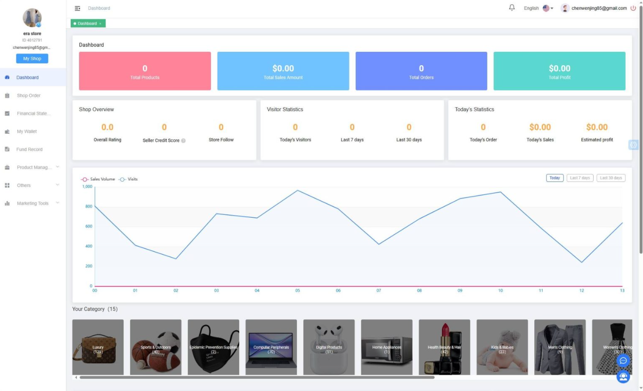 TikTok跨境商城源码|多语言外贸系统|商家入驻+一键铺货|uniapp前端全开源