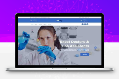 科学研究实验室宣官网网站html模板