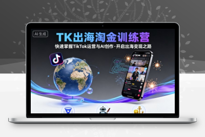 TK出海淘金训练营，助你快速掌握TikTok运营与AI创作，开启出海变现之路