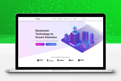 HTML5区块链技术服务公司网站模板
