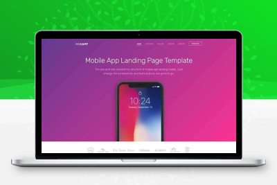 紫色移动应用app官网html模板