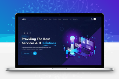 IT项目服务企业响应式网站模板