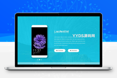 手机App应用下载展示页模板