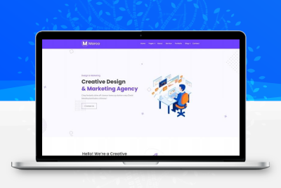 响应式创意设计营销公司网站模板
