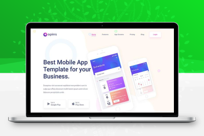 手机app宣传介绍单页模板