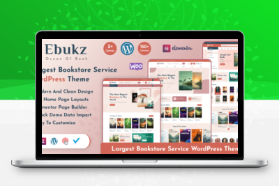 Ebukz v1.0.0 – 电子书及电子阅读商店 WordPress 主题
