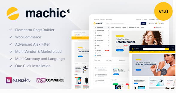 Machic v1.5.9 – 电子产品商店 WooCommerce 主题