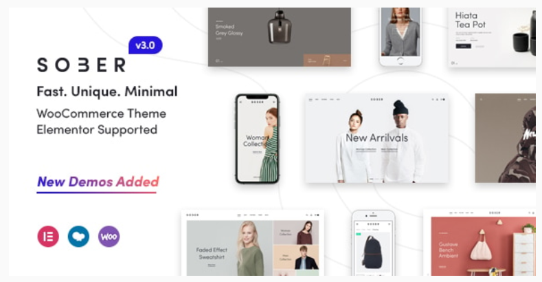 Sober v3.5.12 – WooCommerce WordPress 主题