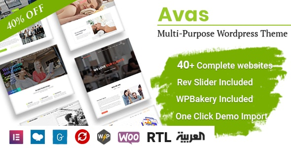 Avas v6.9.1 – 多用途 WordPress 主题破解版