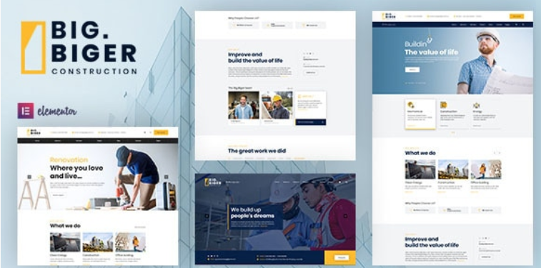 Bigger v1.0.17 – 建筑 WordPress 主题