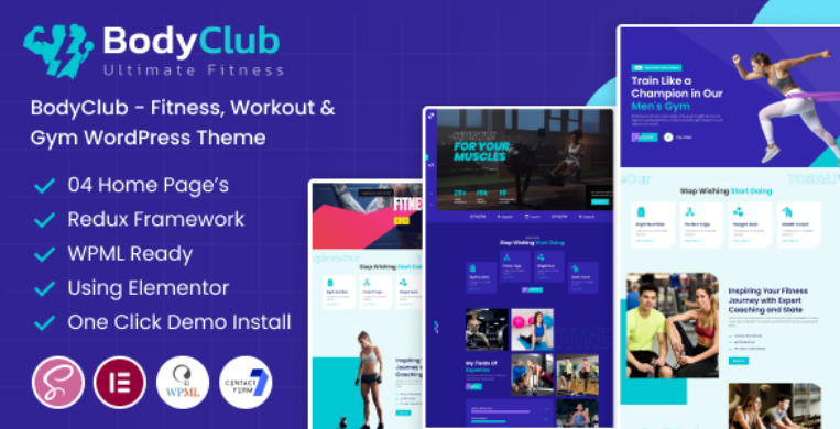BodyClub v1.2 – 健身、锻炼和健身房 WordPress 主题