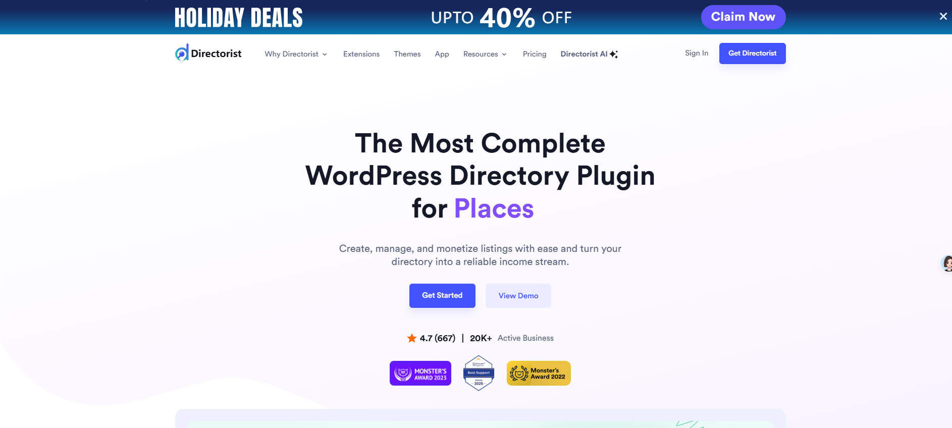 Directorist 商业名录合集 – 2025 年 12 月 20 日