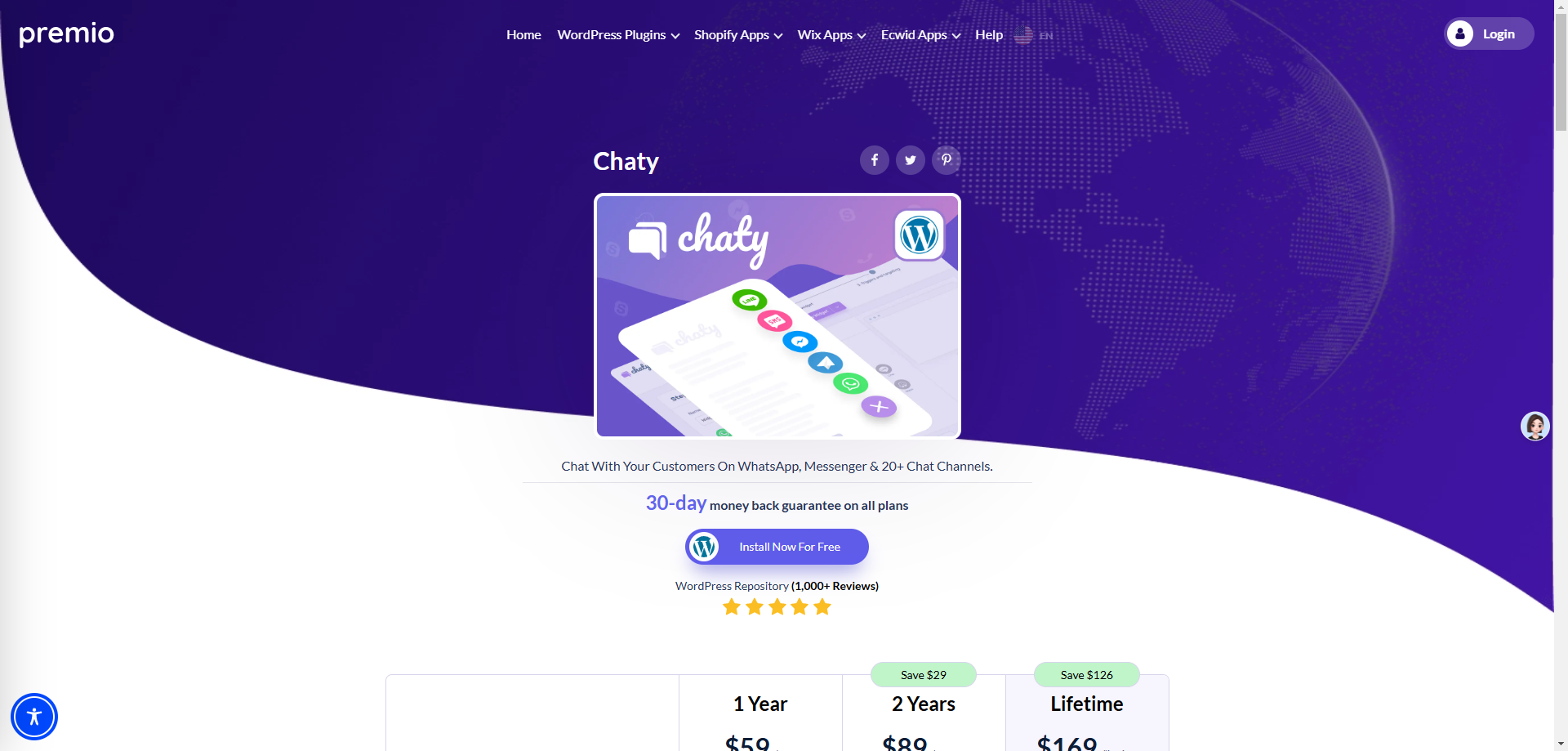 Chaty Pro v3.4.8 – 浮动聊天小部件、联系人图标、消息、Telegram、电子邮件、短信、通话按钮