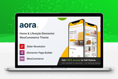 Aora v1.3.16 – 家居生活 Elementor WooCommerce 主题
