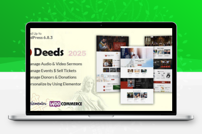 Deeds v10.8 – 最佳响应式非营利教会 WordPress 主题