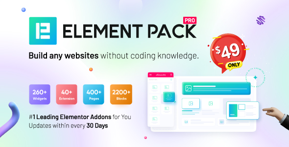 Element Pack – Elementor 页面构建器 WordPress 插件 9.3.1 的附加组件