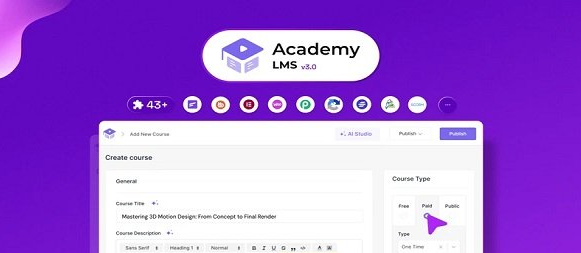 Academy LMS Pro v3.7.3 – 适用于在线课程的一体化 WordPress LMS 插件