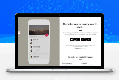 左右分栏APPS应用下载模板