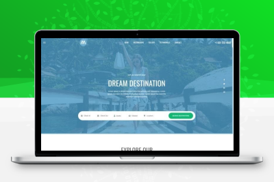 一站式环球旅行酒店预定网站模板
