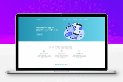 APP应用程序介绍落地网站模板