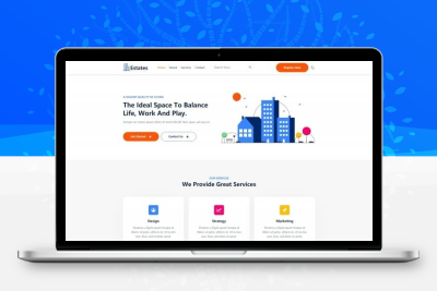 房地产住房类响应式网站模板