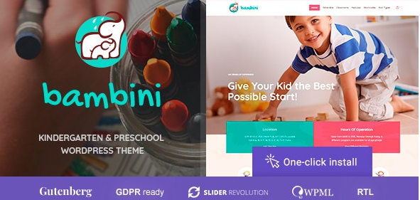 Bambini v1.3.2 – 幼儿园及学前班主题