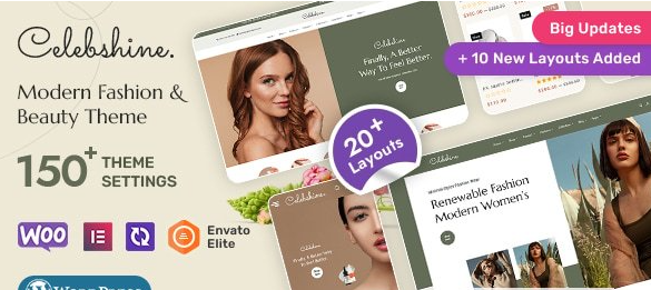 Celebshine v1.1.6 – 适用于时尚和美妆行业的多用途 WooCommerce 主题