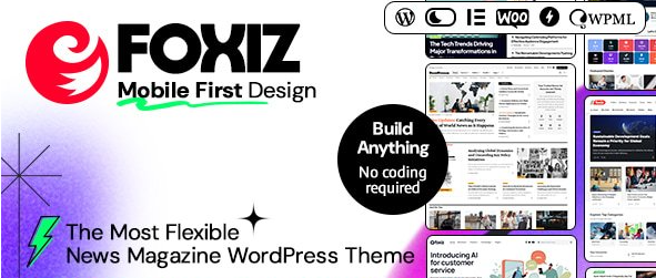 Foxiz v2.7.5 – WordPress 报纸新闻和杂志