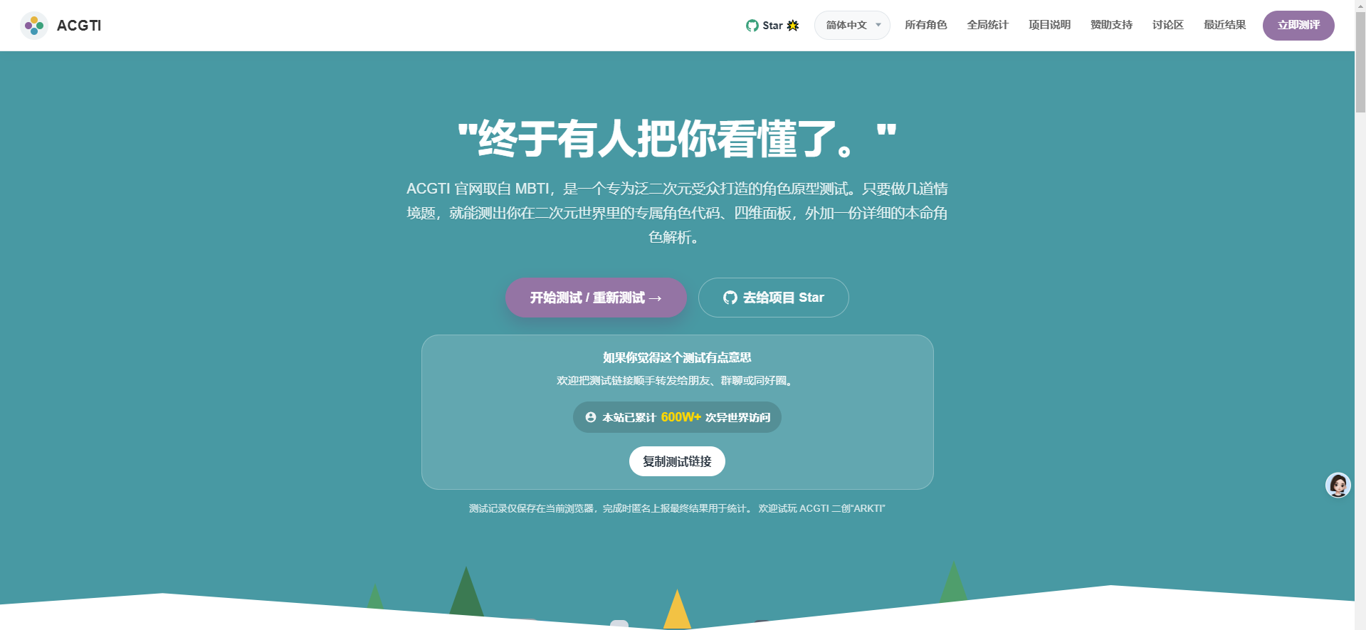 ACGTI – 二次元角色原型测试