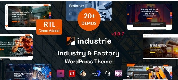 Industrie v1.6.8 – 工厂与工业 WordPress 主题