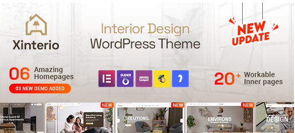 Xinterio v5.2 – 室内设计 WordPress 主题 + RTL