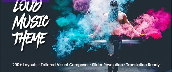Loud v2.6.93 – 一款面向音乐行业的现代 WordPress 主题