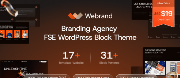 Webrand v1.0 – 品牌代理 Gutenverse FSE WordPress 区块主题