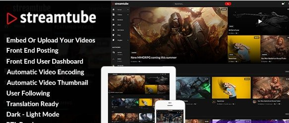 StreamTube v4.17 – 视频 WordPress 主题