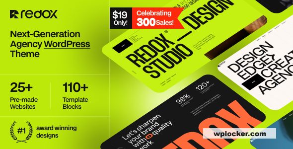 Redox v1.0.6 – 创意机构作品集 WordPress 主题