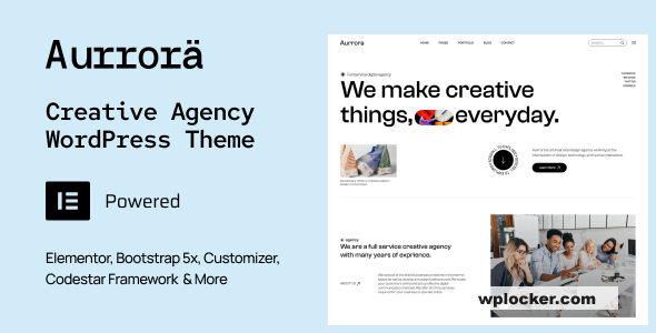 Aurrora v1.0 – Creative Agency WordPress Theme