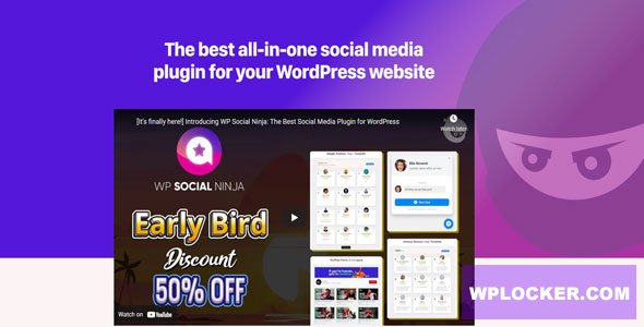 WP Social Ninja Pro v4.3.1 – WordPress插件